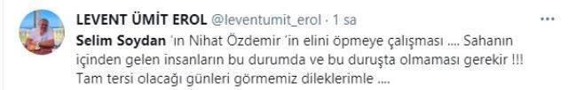 Selim Soydan kendinden 9 yaş küçük Nihat Özdemir'in elini öpmeye çalıştı Selim Soydan kendinden 9 yaş küçük Nihat Özdemir'in elini öpmeye çalıştı
