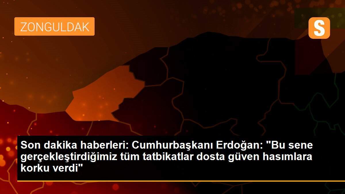 Son dakika haber: Cumhurbaşkanı Erdoğan, Denizkurdu 2021 Tatbikatı\'na canlı bağlantıyla katıldı Açıklaması