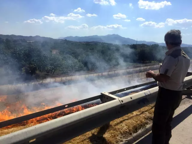 Doğa Koruma ve Milli Parklar ekibi bu defa alevlerle mücadele etti