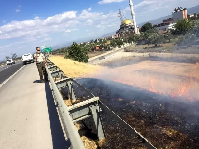 Doğa Koruma ve Milli Parklar ekibi bu defa alevlerle mücadele etti