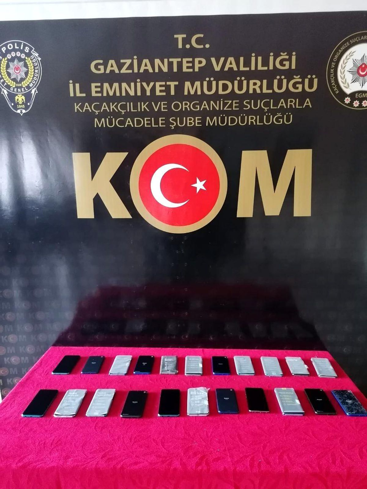 Gaziantep\'te 22 adet kaçak cep telefonu ele geçirildi