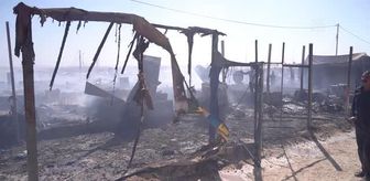 Son dakika haber... Irak'ta Ezidi göçmenlerin kaldığı kampta yangın çıktı