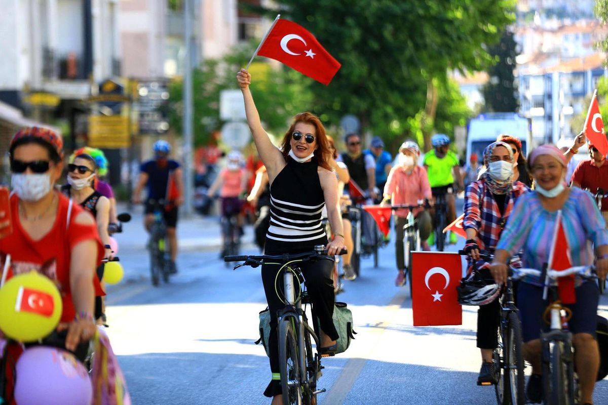 Muğla\'da \'Dünya bisiklet\' günü