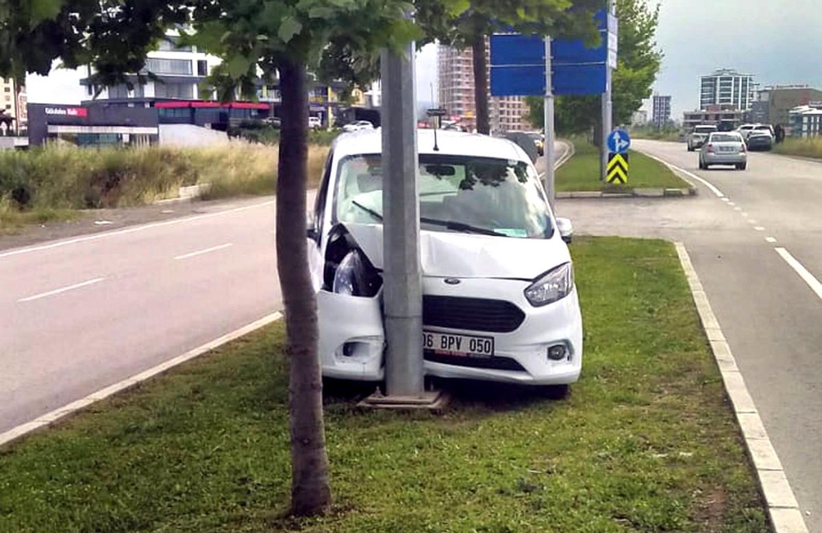 Samsun\'da trafik kazası: 1 yaralı