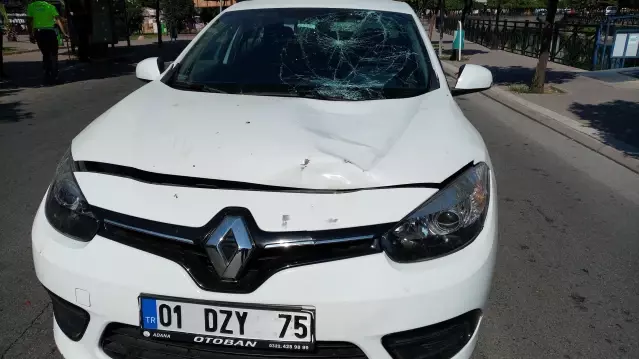 Adana'da otomobilin çarptığı yaya ağır yaralandı