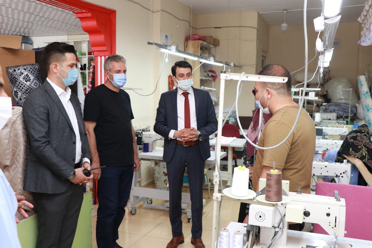 Ahlat Kaymakamı Dağ, KOSGEB destekli iş yerlerini ziyaret etti