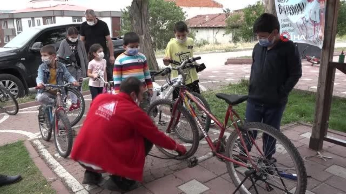 Bisiklet bakım istasyonlarıyla çocukların bisikletleri ücretsiz onarılacak