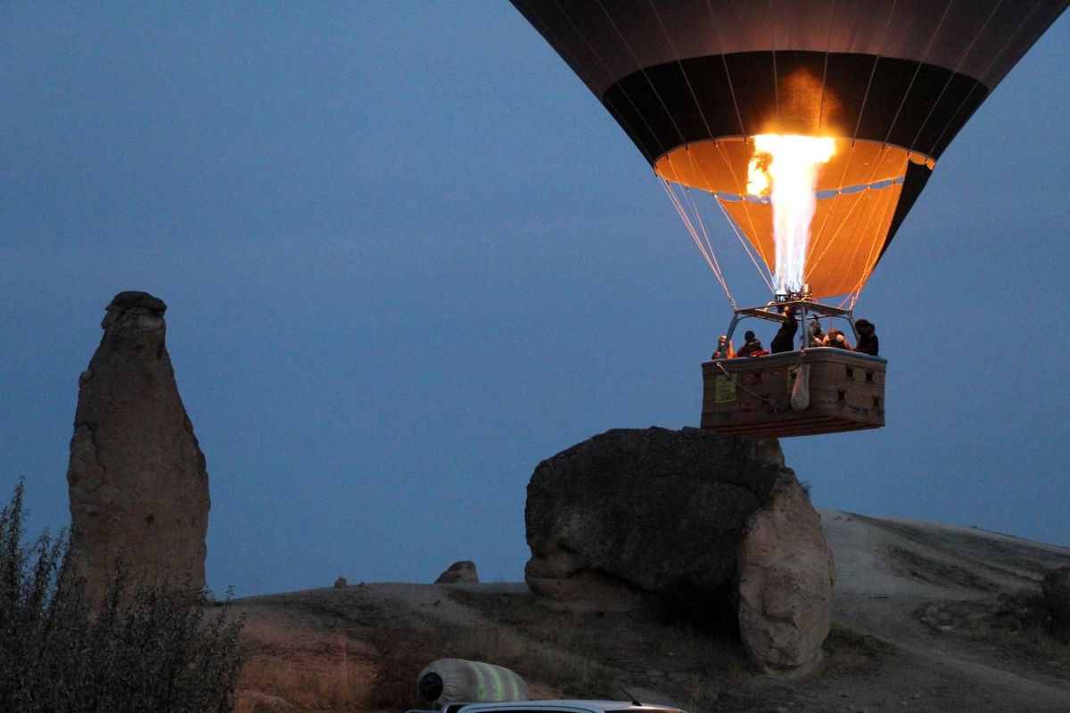 Kapadokya\'da balon turları iptal edildi