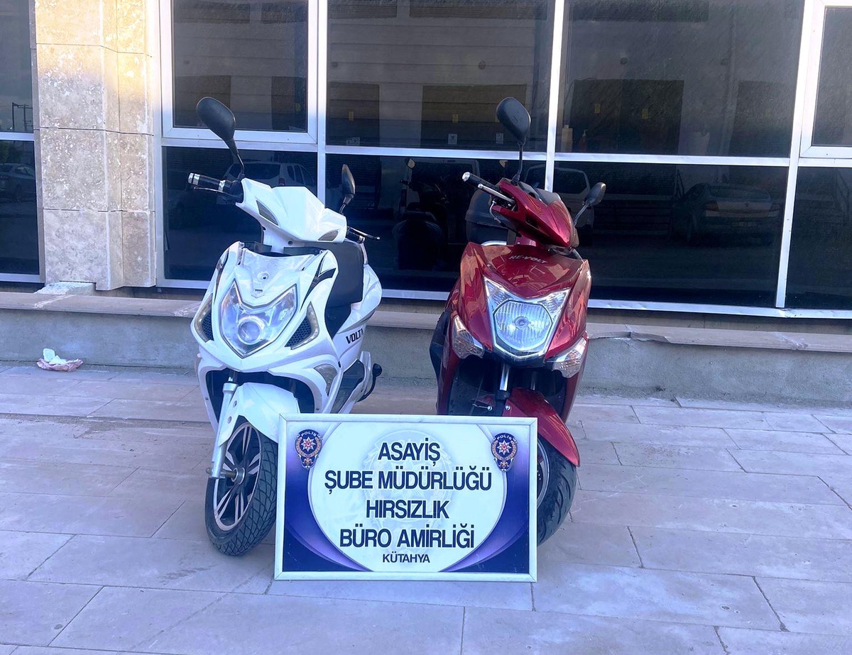 Kütahya\'da 3 motosiklet hırsızı yakalandı