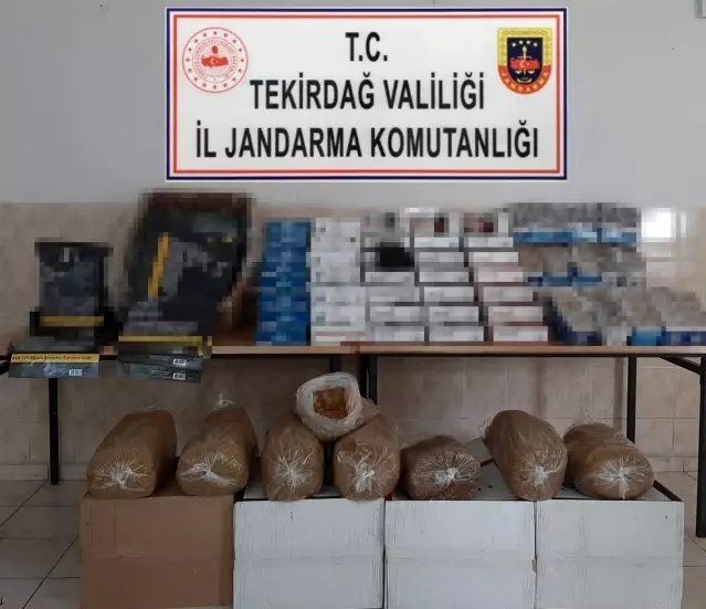 Tekirdağ'da kaçak tütün operasyonu