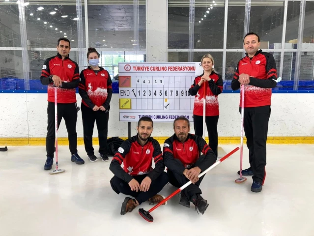 Samsun il karma takımı Curling'de Türkiye 2.'si oldu