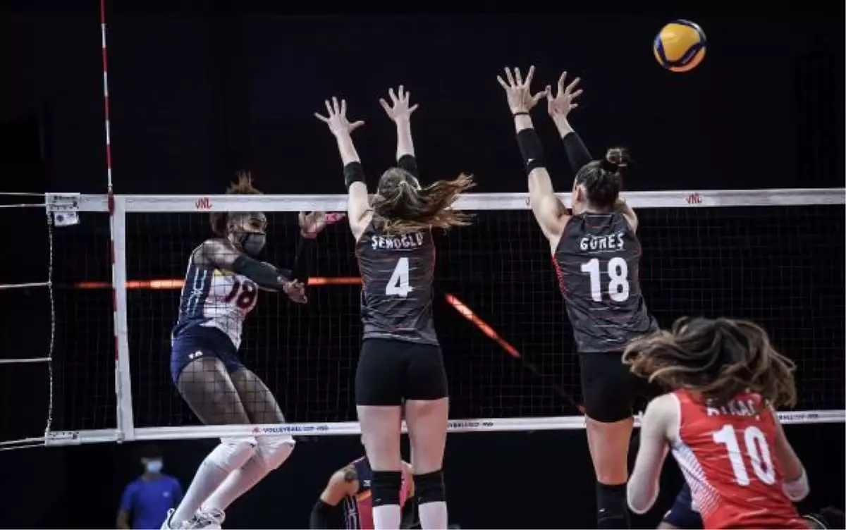 A Milli Kadın Voleybol Takımı, Milletler Ligi\'nde ilk mağlubiyetini aldı