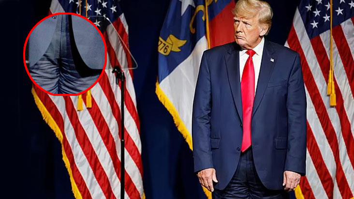 Trump, pantolonunu ters giydi! Dünya bu görüntüleri konuşuyor