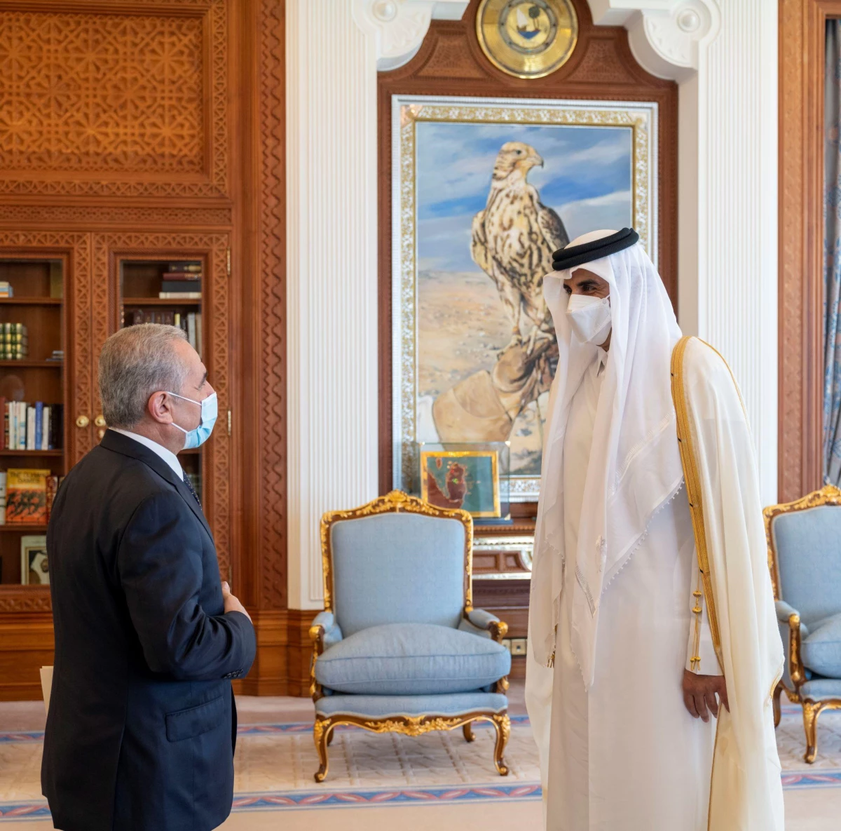 Son dakika haberi: Filistin Başbakanı Iştiyye, Katar\'da Emir Temim ile Filistin meselesini görüştü