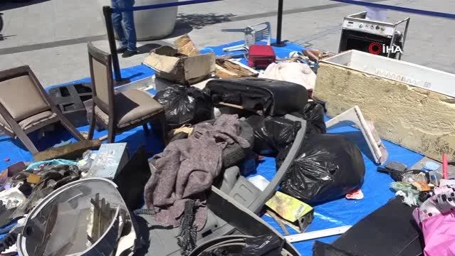 Rize'de dere yataklarından çıkan çöpler herkesi şaşırttı