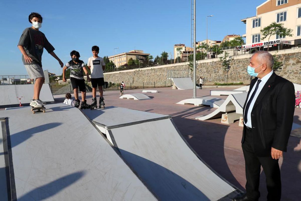 Skate Park\'ta ilk test Gebzeli gençlerden