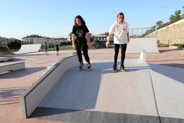 Skate Park'ta ilk test Gebzeli gençlerden