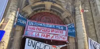 Brüksel'de insanlık dramı: Kaçak göçmenler kilisede açlık grevinde