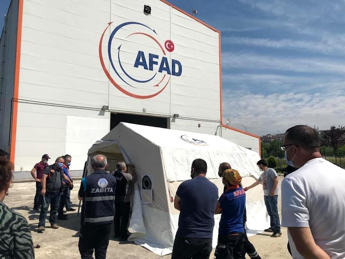 Çadır kurma eğitimi verildi
