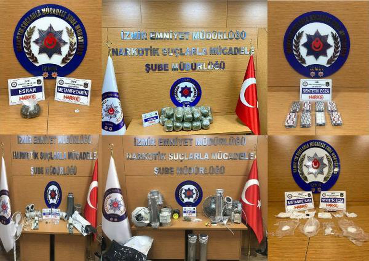 Son dakika gündem: İzmir\'de 1 haftadaki uyuşturucu operasyonlarında 20 tutuklama