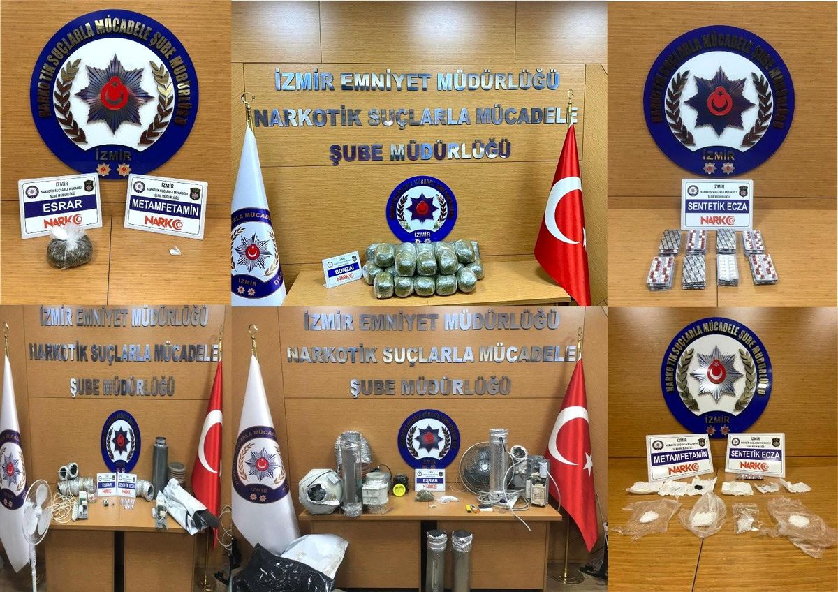İzmir\'deki uyuşturucu operasyonlarında 20 tutuklama