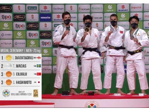 Milli judocu Bilal Çiloğlu, dünya üçüncüsü oldu