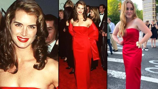 O kırmızı elbiseyi 23 yıl sonra kızı giydi