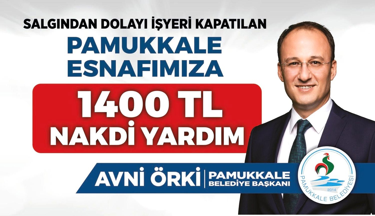 Pamukkaleli esnaflara 1400 TL nakdi yardım başvuruları başladı