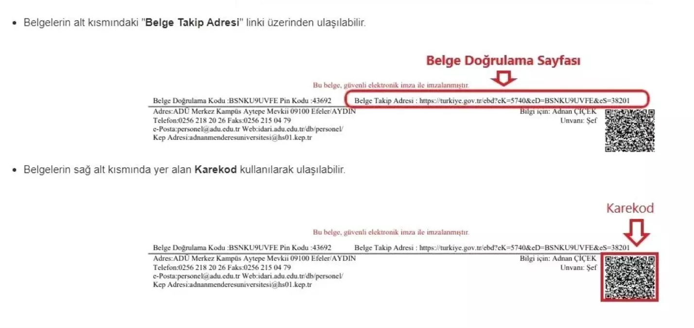 ADÜ\'de E-Devlet üzerinden \'belge doğrulama hizmeti\' başladı