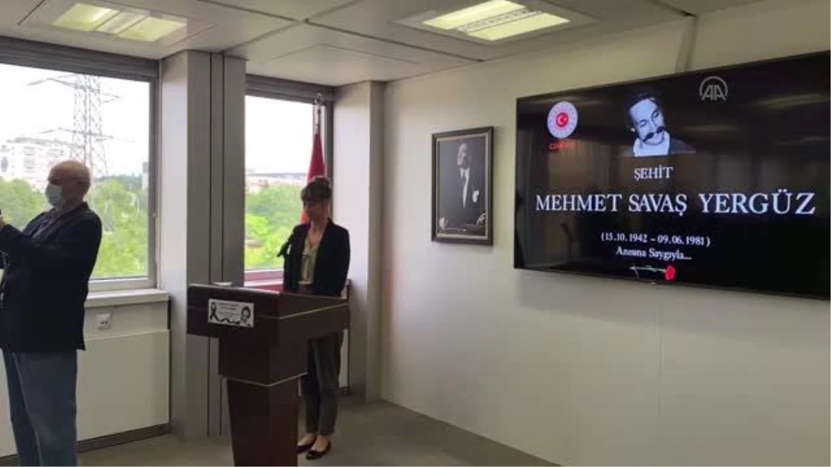 Şehit diplomat Yergüz için anma töreni düzenlendi
