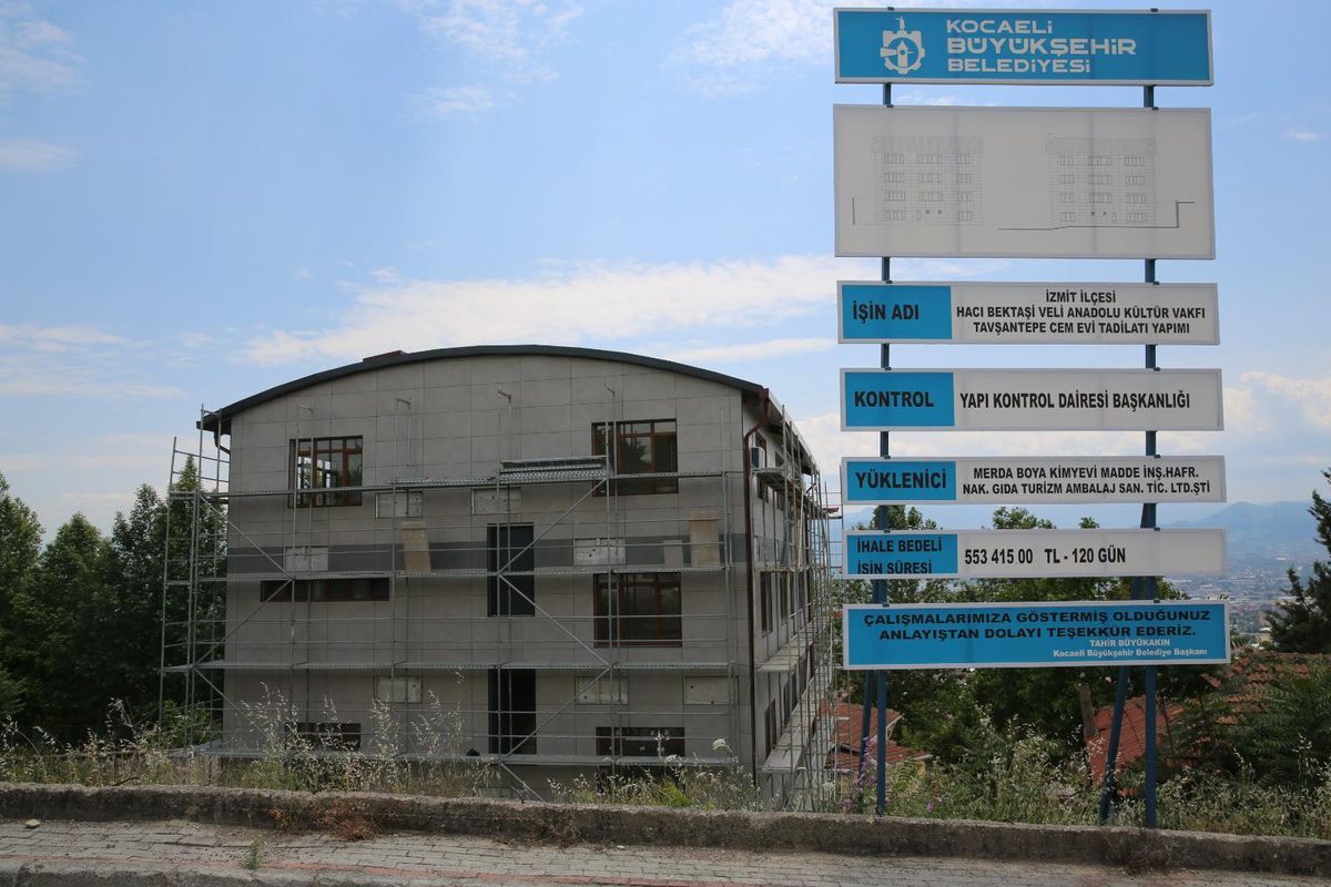 Tavşantepe\'de dış cephe kaplama tamam