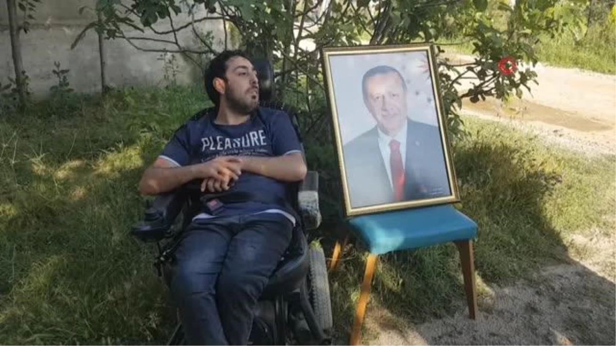 Son dakika haberleri | Bedensel engelli Emir\'in Erdoğan sevgisi