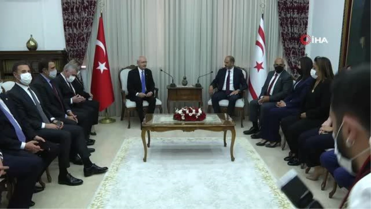 CHP lideri Kılıçdaroğlu, KKTC meclisindeki partilerin liderleri ile görüştü