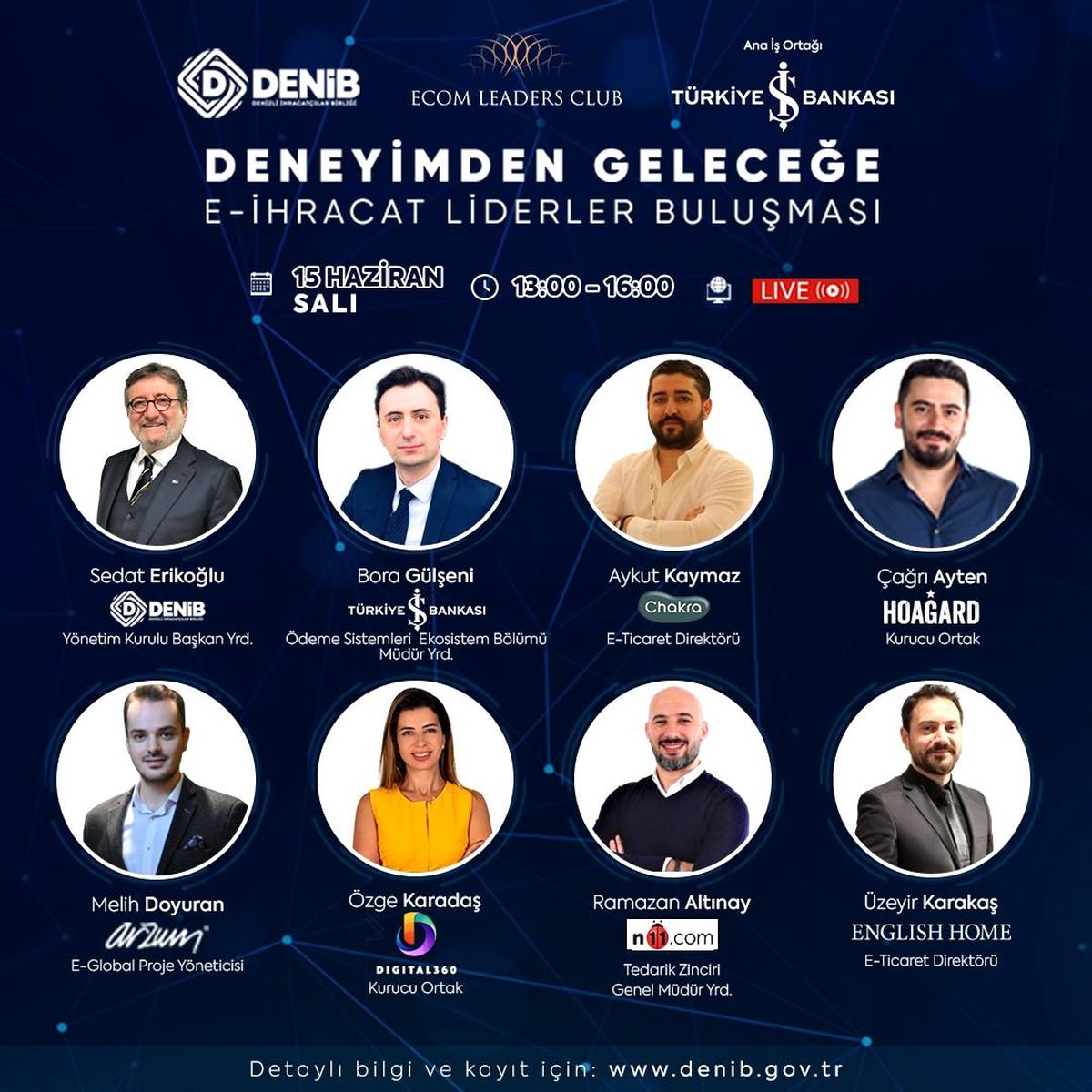 Denizli \'Deneyimden Geleceğe E-İhracat Liderler Buluşması\' için gün sayıyor