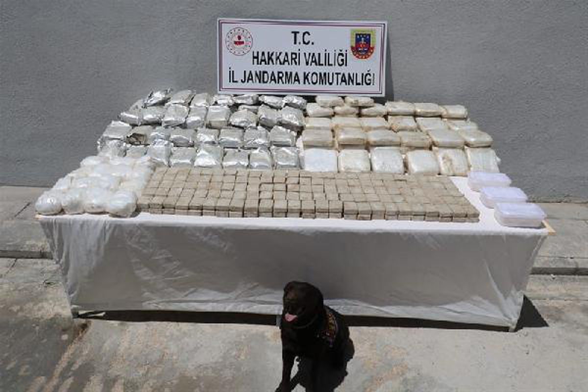 İran sınırında, at sırtında 181 kilo uyuşturucu ele geçirildi