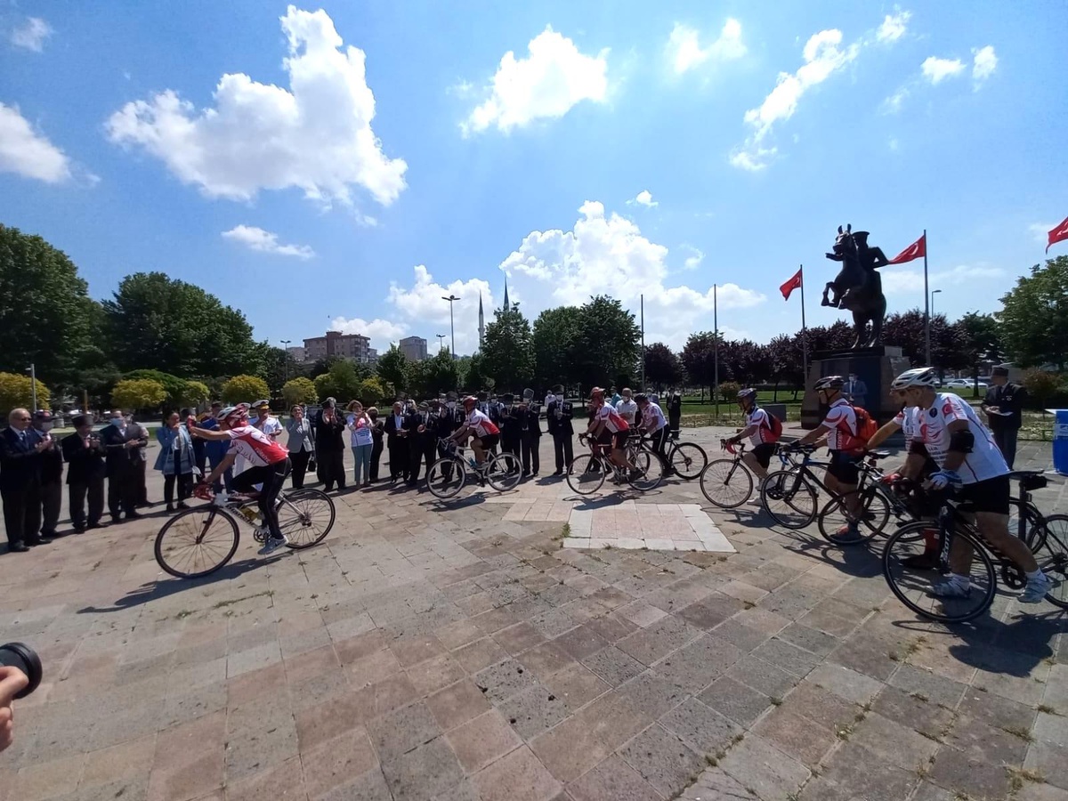 KKTC Gazisi için Ordu\'ya pedal çevirdiler