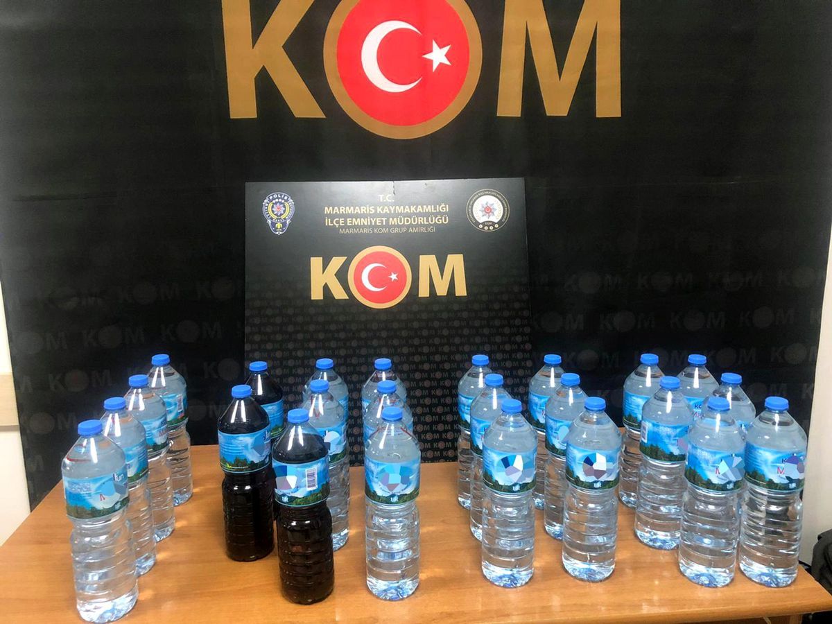 KOM ekiplerinden çadıra sahte alkol baskını