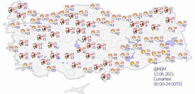 Meteoroloji bölge bölge uyardı! Şemsiyeleri yanınıza almayı unutmayın, sağanak yağış geliyor
