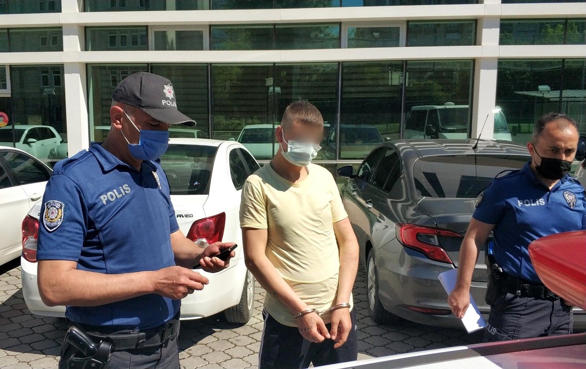 Parkta cep telefonu gasbına 2 tutuklama