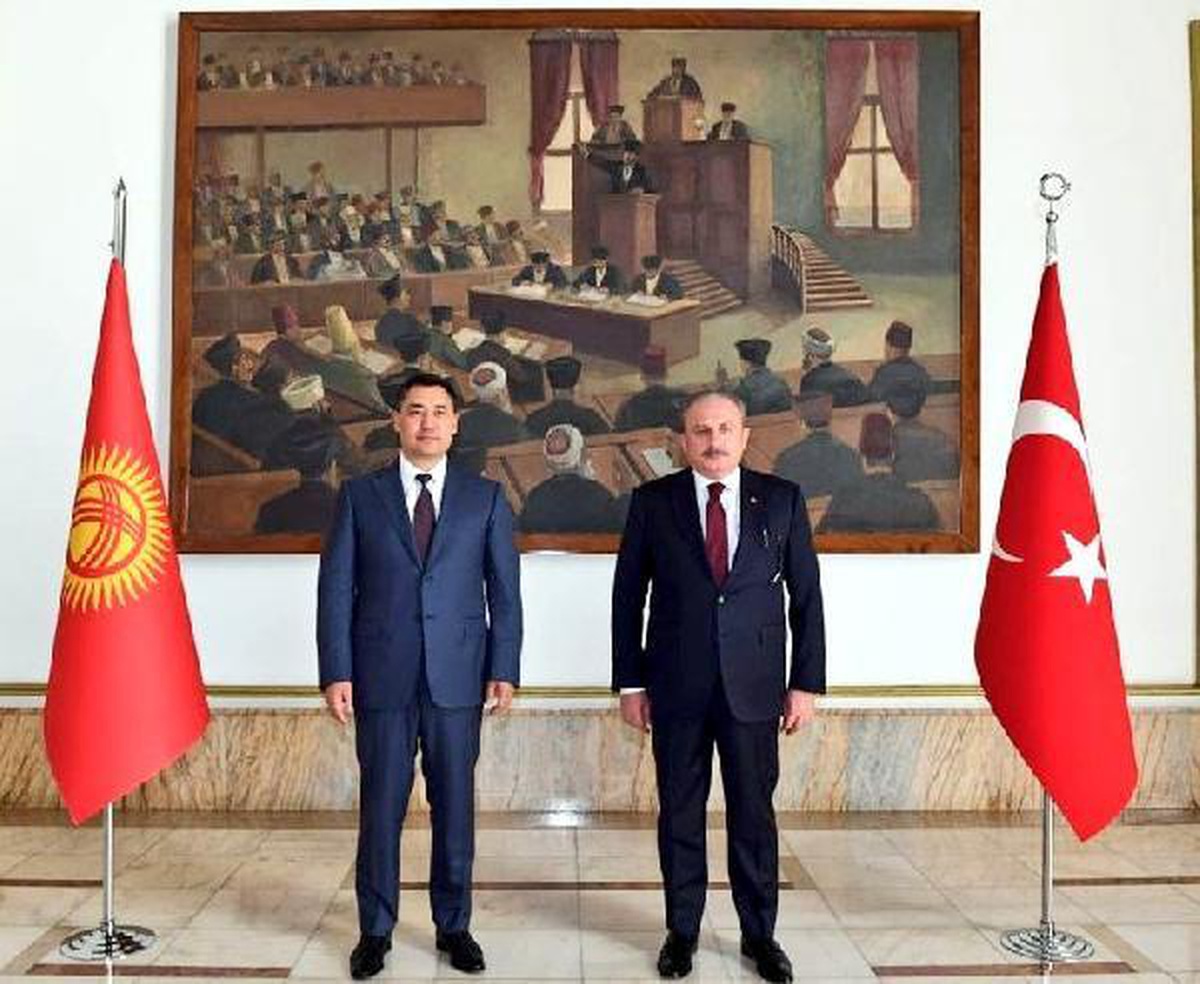 TBMM Başkanı Şentop, Kırgızistan Cumhurbaşkanı ile görüştü