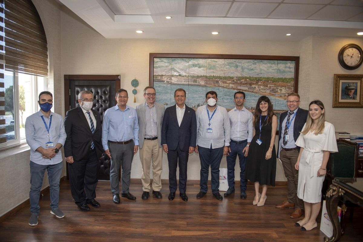 Uluslararası Göç Örgütü heyeti, Başkan Seçer ile bir araya geldi