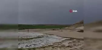 Son dakika... Dolu ve sel Kayseri'de tarım arazilerini etkiledi