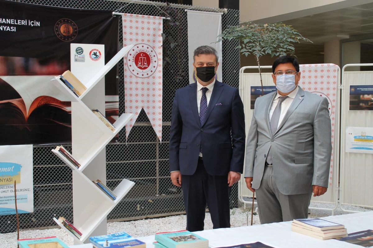 Samsun\'da ceza infaz kurumları kütüphanelerine destek kampanyası