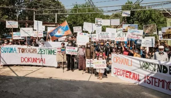 Seferihisar'da köylülerden JES eylemi