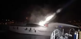 Son dakika haberleri! Yangın çıkan teknedeki 3 kişi kurtarıldı