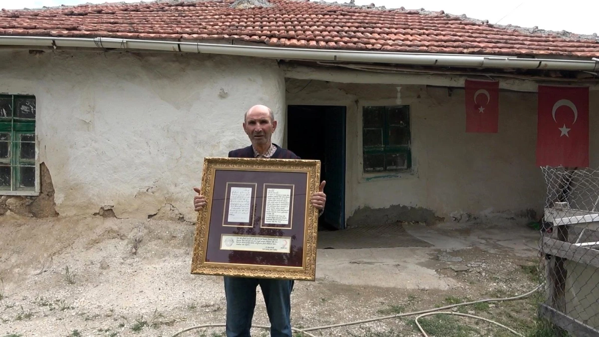 Yemen\'de esir düşen Kırıkkaleli Hacı Dede\'nin mektubu yıllar sonra torunlarına teslim edildi