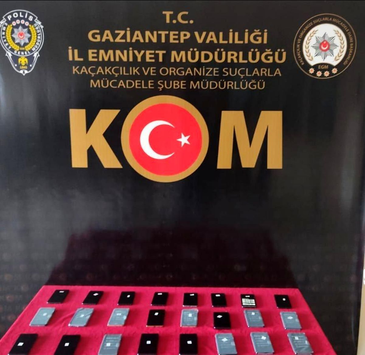 24 adet gümrük kaçağı telefon ele geçirildi