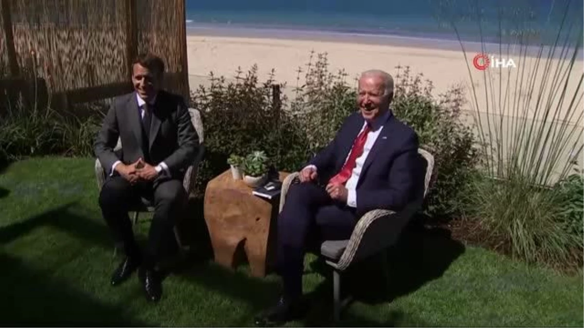 Biden ve Macron\'dan G7 görüşmesiMacron: "Kulübün parçası olan ve işbirliği yapmaya çok istekli bir ABD Başkanı olması harika"