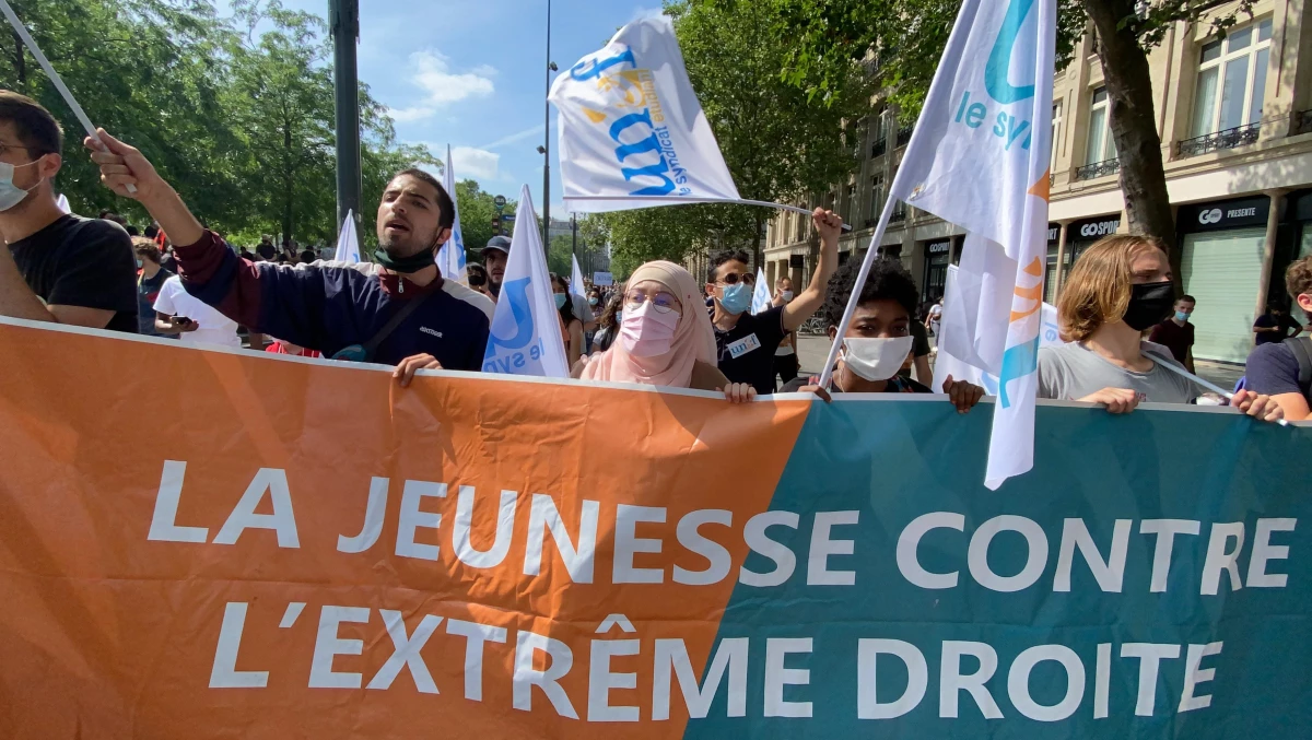 Fransa\'da aşırı sağa karşı Özgürlük Yürüyüşü düzenlendi (2)