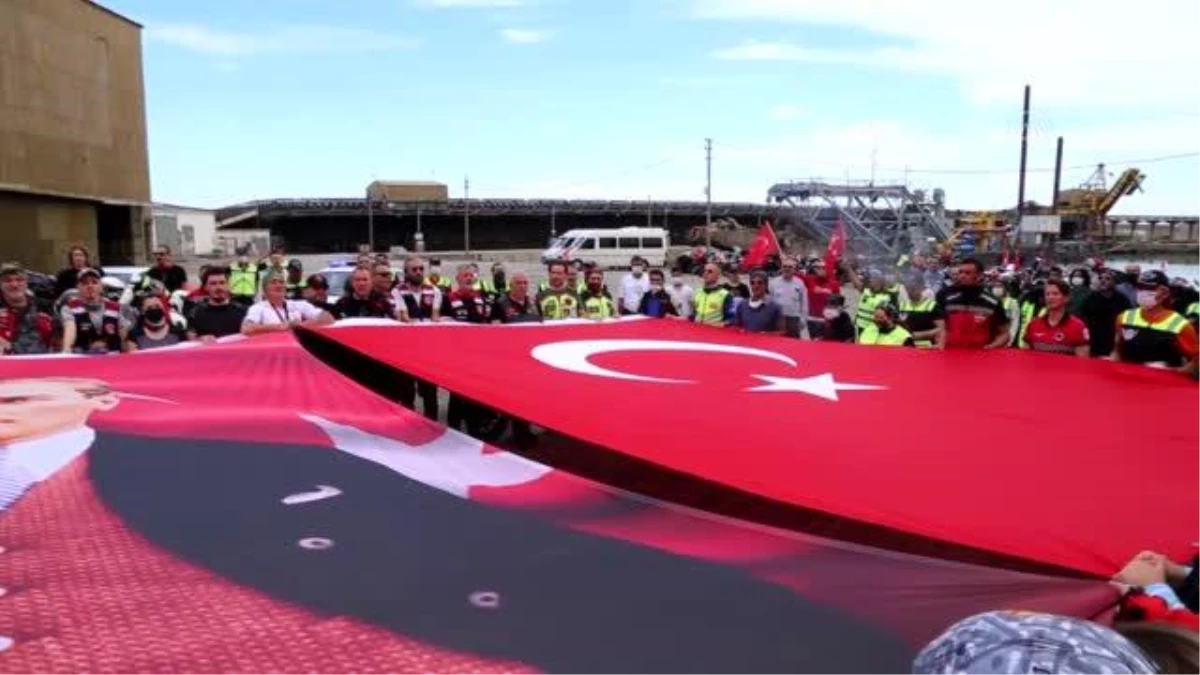 KASTAMONU - İnebolu\'dan Ankara\'ya "İstiklal Sürüşü"nün ilk etabı tamamlandı